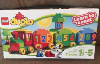 Lego Duplo Number Train 10558 Toddler Building Toy Stem Complete W Box