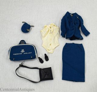 Vintage - Mattel Barbie - American Airlines - Stewardess Outfit - 984 - 1961