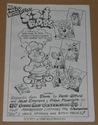 Ssi Newsletter Rare Fanzine 1987 Ukcac 86 Brian Bolland Denis Gifford S Aragones
