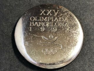 Rare Vintage 1992 Spain Barcelona Olympics Athletics Participation Medal Coin 34