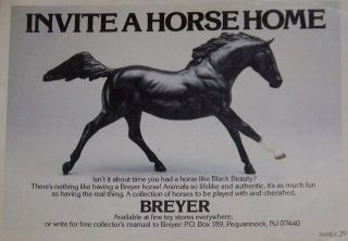 Rare Vintage Breyer Molding Co 12 " Black Beauty Toy Horse Vgc 89 Promo Model