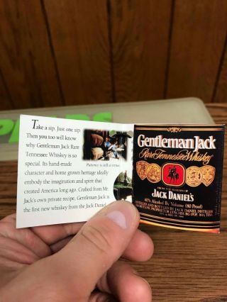 RARE JACK DANIELS 1996 GENTLEMAN JACK ONE OF THE FAMILY TAG - NO GREEN GOLD LEM 2