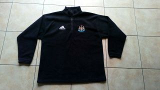 Rare Vintage Newcastle United Fleece Jumper Sweat Shirt Size Large,  Adidas Logo