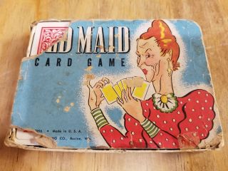 Antique Vintage Complete Double Set Old Maid Card Game