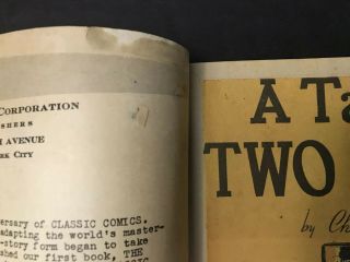 Rare FIRST EDITION Classic Comics A TALE OF TWO CITIES No 6 By CHARLES DICKENS 3