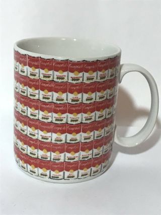Andy Warhol Coffee Tea Cup Mug Campbell’s 100 Cans By Block Rare