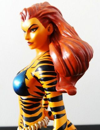 Marvel Bowen Tigra Mini Bust Statue Figure Limited Edition The Cat In Claws Rare