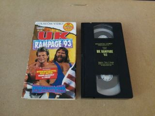 Wwf Uk Rampage 93 1993 Vhs Coliseum Video Wwe Rare