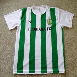 Floriana Fc Malta Maltese Rare Home Football Shirt Jersey - Uk Size Large