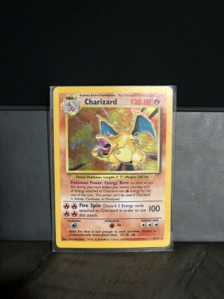 Rare Charizard Pokémon Card Base Set 4/102 Holo Foil