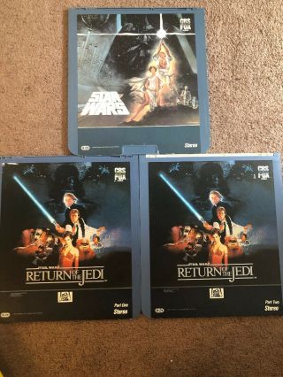 Star Wars & Return Of The Jedi Pt 1&2 Rare Ced Rca Selectavision