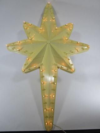 Rare Christmas Giant 39 " Blow Mold Nativity Star W/ Flashing Lights Empire Usa