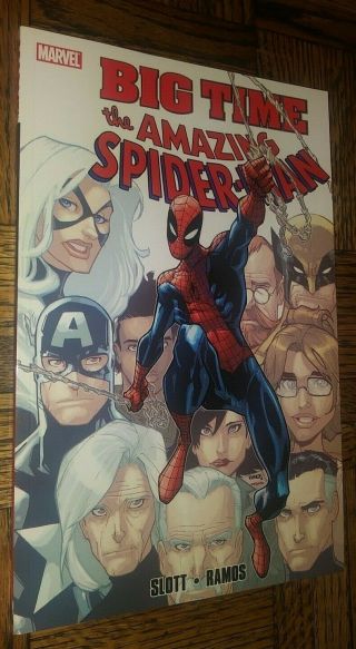 Marvel Comics The Spiderman Big Time Collectible Tpb Novel Book Rare