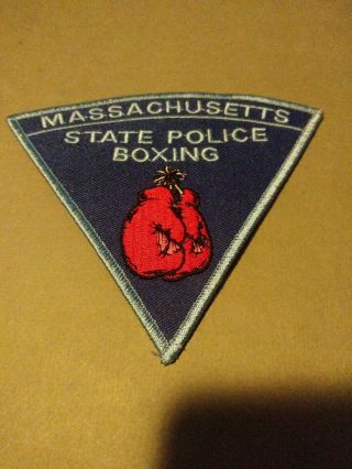 Massachusetts State Police Rare State Police Boxing Patch Last One