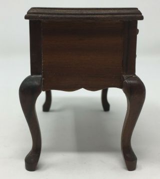 Vintage Sonia Messer Queen Anne Handcarved Wood Buffet Dollhouse Furniture 3