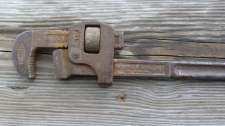 Antique Stillson 14 " Steel Pipe Wrench