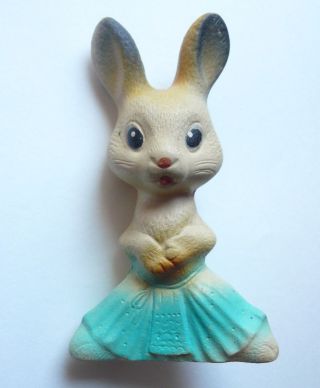 1960s Vintage Ussr Russian Soviet Rubber Toy Hare
