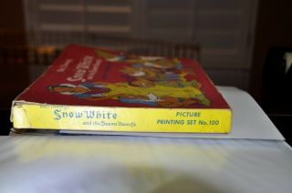 Very Rare Vintage Walt Disney Snow White and Seven Dwarfs Picture Printing Set 3
