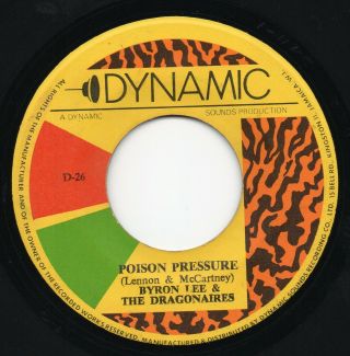 Rare 1970 Boss Reggae - Poison Pressure / You Can 