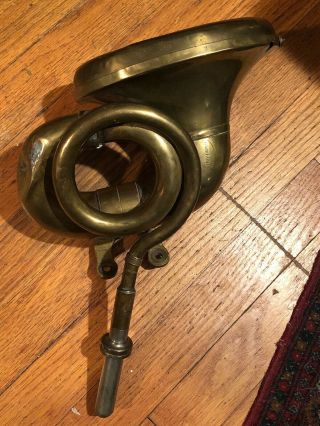 Antique Double Twist Nonpareil Horn Model T Or Model A Brass Car Horn Rat Rod