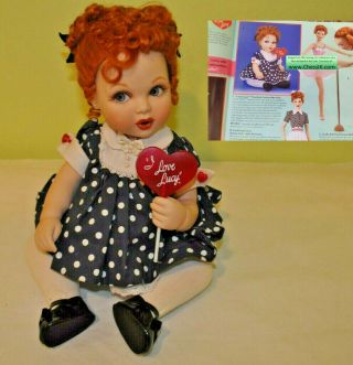 Rare Franklin Porcelain I Love Lucy Baby Doll Adorable
