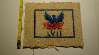 Extremely Rare Wwii Royal Air Force Lvii (57th) Squadron Patch.