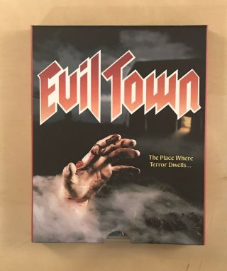 Evil Town Blu - Ray With Slip Box Rare Oop Vsa 2 (vinegar Syndrome)