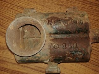 Antique Cast Iron Ps & W Co.  No.  111 Tobacco Grinder