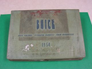 1954 Buick Colors & Fabrics Showroom Album / Interior Trim Book - - Rare