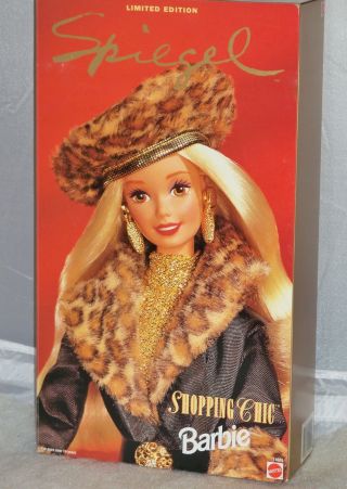 1995 Mattel 14009 Ltd Edition Barbie Spiegel Shopping Chic With Poodle Nrfb