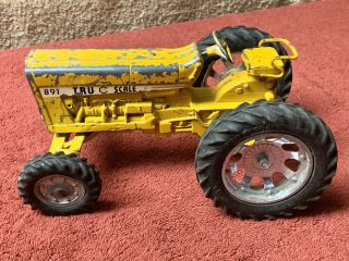 Rare Yellow Tru Scale 891 1/16 Scale Tractor With Folding Seat Ertl Eska Wf