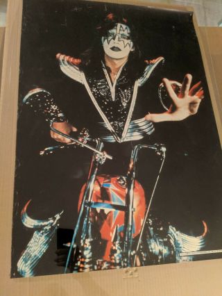 Kiss 1977 Rare Ace Frehley Chopper Poster Aucoin