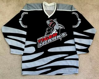Echl Tallahassee Tiger Sharks Road Hockey Jersey Black By Revi Rare