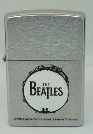 Rare Vintage Retired Zippo - Beatles Drum - 2002 - Boxed