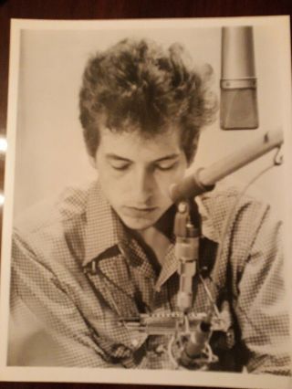 Rare Vintage Photo Bob Dylan Real Young 8x10
