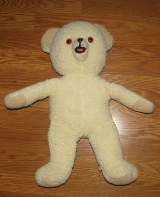 Vintage 1986 Russ Snuggle Bear Plush Lever Brothers Laundry Advertising 22 "