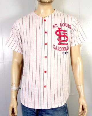 Vtg 90s Rare Majestic 1997 Mlb St.  Louis Cardinals Baseball Jersey Shirt Sz L