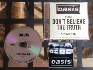 Oasis: Lyla - Rare Ltd Ed Japan Promo Cd With Sticker Sleeve - Cat: Edci - 80165