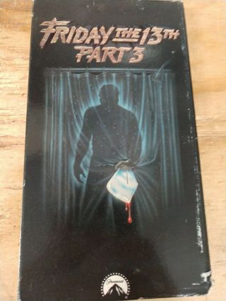 Friday The 13th - Part 3 (vhs,  1994) Slasher/ Gore/horror/paramount/classic Rare