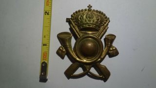 Extremely Rare Wwii Italian Colonial Cap Device.