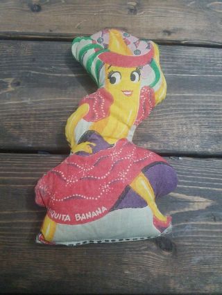 Chiquita Banana Cloth Doll Vintage Food Advertising Promotional Premium Toy Rare
