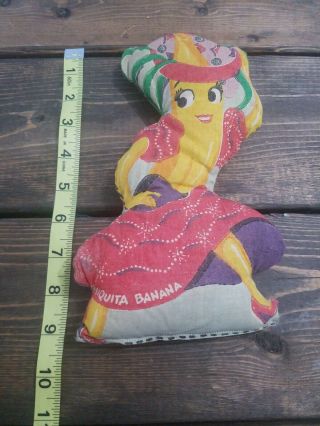 Chiquita Banana Cloth Doll Vintage Food Advertising Promotional Premium Toy Rare 2
