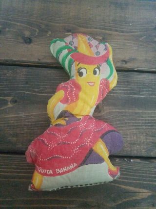Chiquita Banana Cloth Doll Vintage Food Advertising Promotional Premium Toy Rare 3