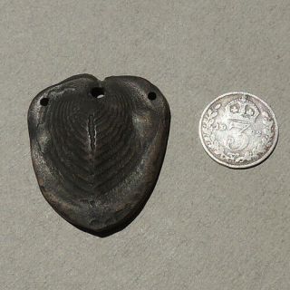 An Old Antique Metal Shield Shaped Pendant Congo 75
