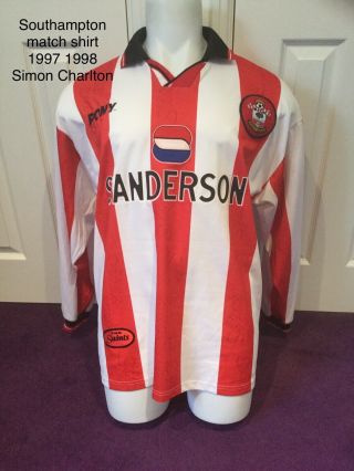 Charlton Match Worn Issued Vintage Rare Southampton Shirt 1997 1998 Premier