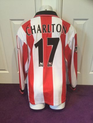 Charlton Match Worn Issued Vintage Rare Southampton Shirt 1997 1998 Premier 2