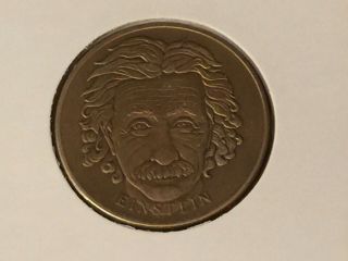 Rare Albert Einstein Atomic Age Commemoration Of The Bimillennium Mm 2000