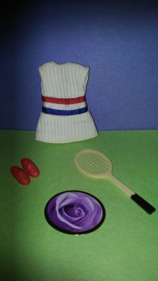 Vintage Topper Dawn/pippa Dolls " What A Racket " Outfit No Shorts 