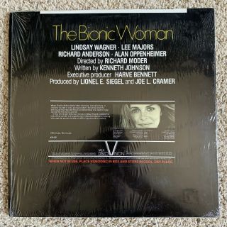 The Bionic Woman Discovision Laserdisc - VERY RARE 2