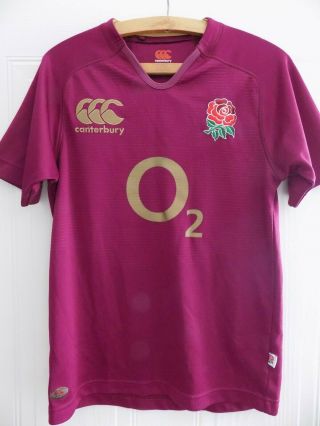 Rare 2012 13 Canterbury England Rugby Union Shirt Top Jersey Mens Away